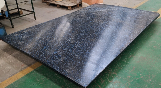 Blue recycled plastic sheet