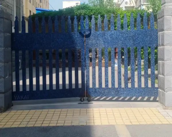 Recycled plastic door